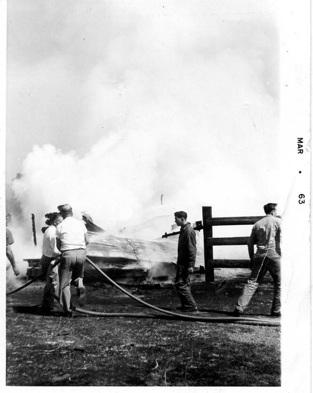 Barn Fire 1963 - Vass Fire Department