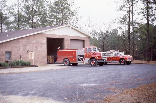 Circle V Fire Department Station 2 - The Woodlake Station - Tanker 215-2 and Engine 211-2 - Late 80's