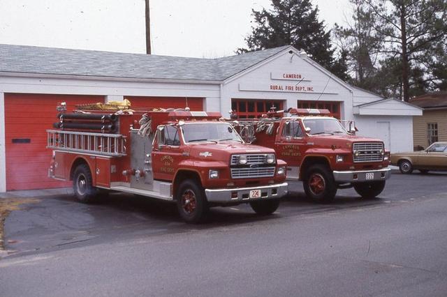 Cameron Fire Station with Pumper/Tanker 224 and Engine 222. 